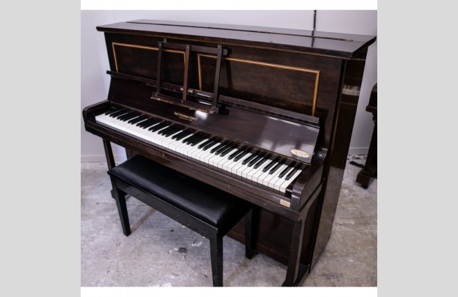 Used Fred Oetzmann and Sons Satin Dark Mahogany Upright Sold As Seen Bargain - Image 4